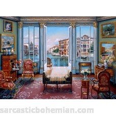The Jigsaw Puzzle Factory Elegant Interiors – Venetian View 1000 Piece Toy Multicolor Venetian View B07B4NVKMT
